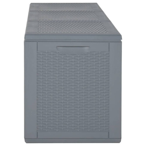 VidaXL vidaXL Gartenbox Grau PP Rattan 270 L 2