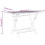 VidaXL vidaXL Folding Garden Table Outdoor Folding Table Patio Grey Solid Wood Teak 8