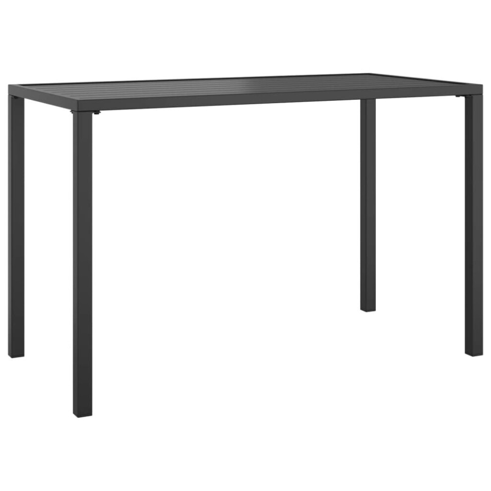 vidaXL Garden Dining Table Outdoor Table Sofa Coffee Table Anthracite Steel