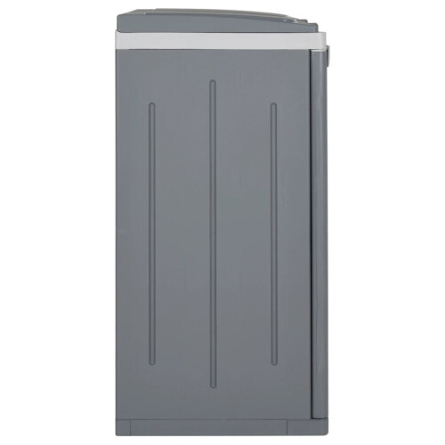 VidaXL vidaXL Mülleimer mit 2 Klappen Grau 65x45x88 cm PP 2