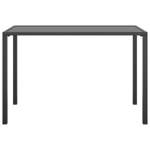 VidaXL vidaXL Garden Dining Table Outdoor Table Sofa Coffee Table Anthracite Steel 2