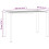 VidaXL vidaXL Garden Dining Table Outdoor Table Sofa Coffee Table Anthracite Steel 4