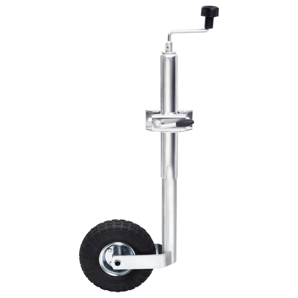 Vidaxl Jockey Wheel For Trailer With Split Clamp 48 Mm Galvanised Steel Jack