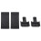 VidaXL vidaXL 2x Wheel Chocks 25x10x11.5 cm Plastic Wheel Blocker Car Brake Stopper 3
