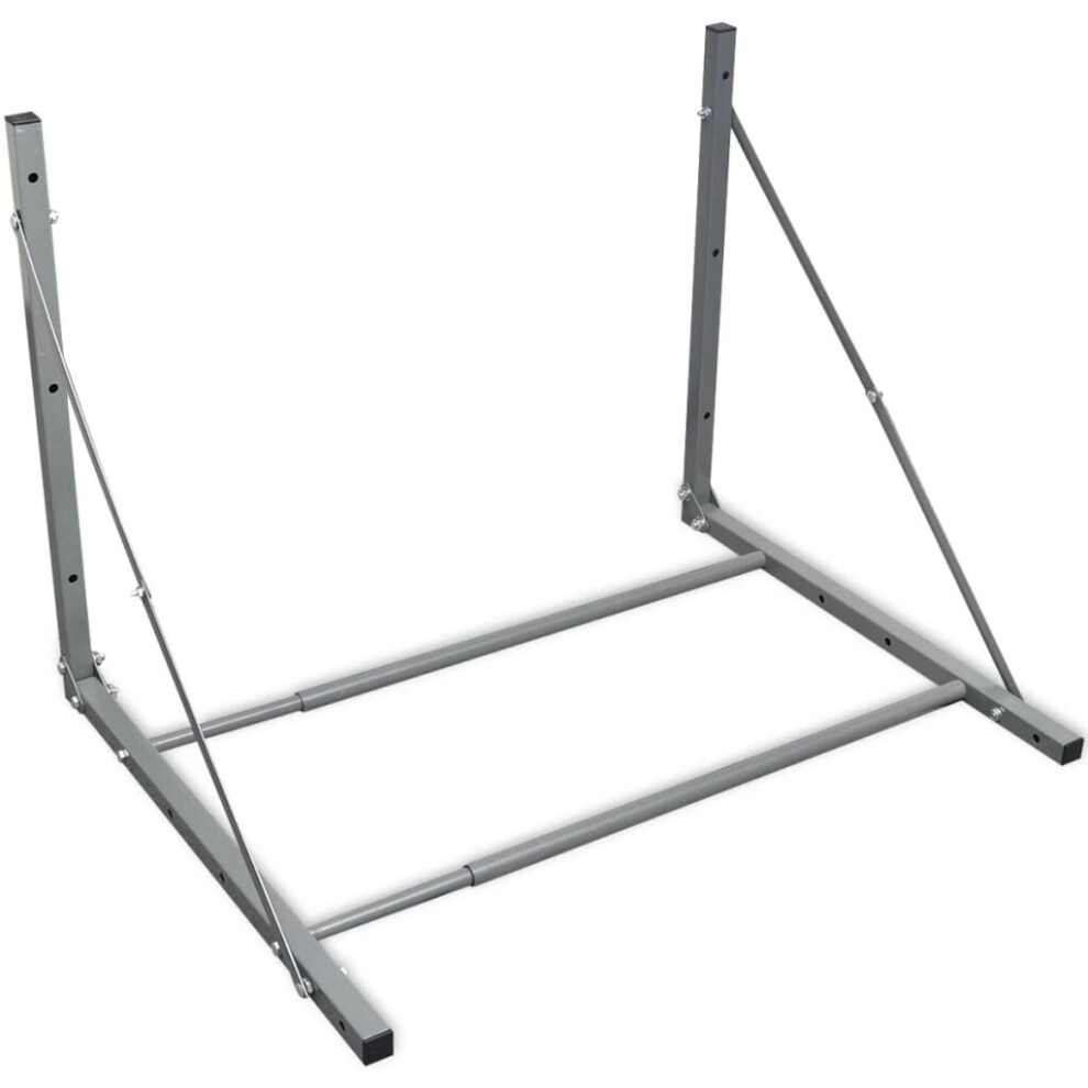 vidaXL Tyre Rack Tyre Storage Rack Tyre Storage Shelf Wheel Stand Silver Steel