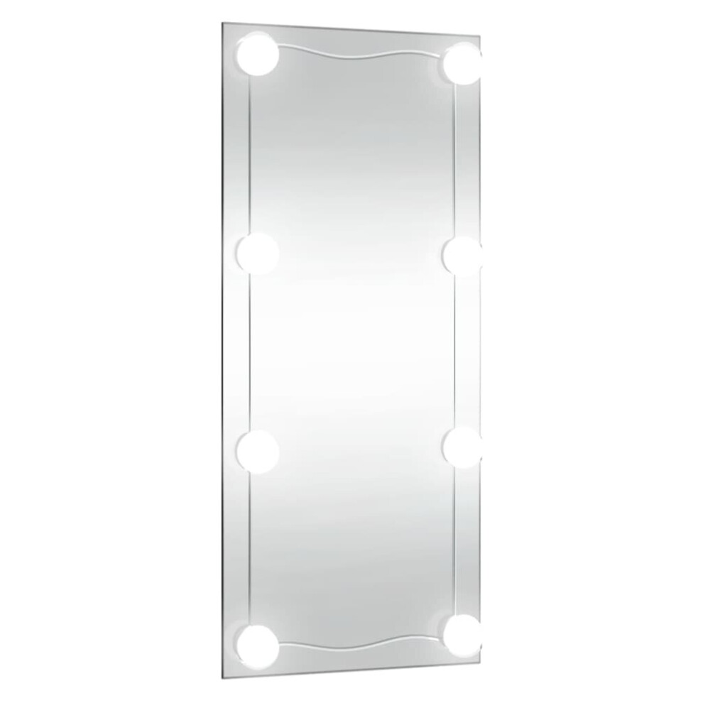 (40 X 80 cm) vidaXL Wall Mirror Makeup Mirror Hanging Mirror Glass Rectangle Cosmetic Mirror