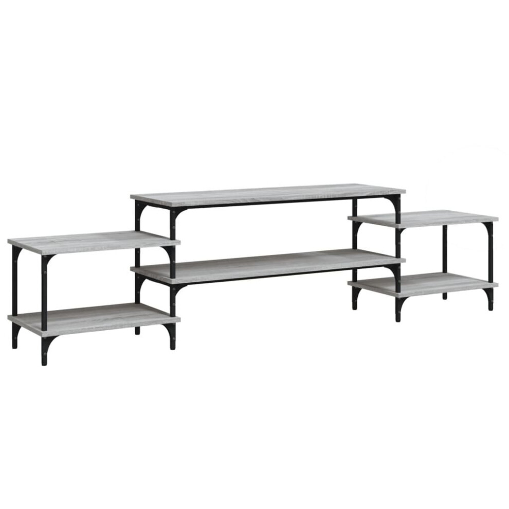 Vidaxl ( Sonoma, 197 X 35 X 52 Cm) Tv Cabinet Engineered Wood Tv Console Media Unit Tv Unit Hifi Cabinet Grey