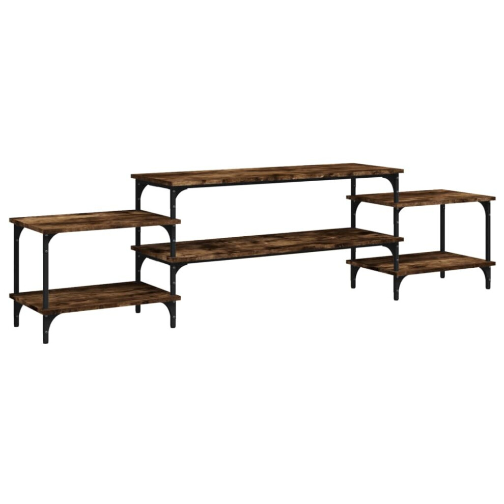 Vidaxl (Smoked Oak, 197 X 35 X 52 Cm) Tv Cabinet Engineered Wood Tv Console Media Unit Tv Unit Hifi Cabinet