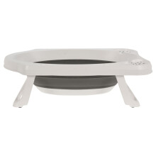 Bathroom Solutions Foldable Baby Bathtub White and Grey Toddler Baby Bath