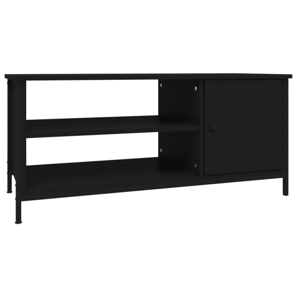 (black) vidaXL TV Cabinet TV Stand Sideboard Media Cabinet TV Unit Engineered Wood