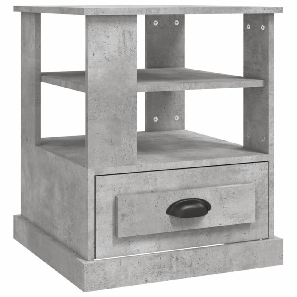 Vidaxl (Concrete Grey) Side Table End Table Sofa Couch Accent Coffee Table Engineered Wood
