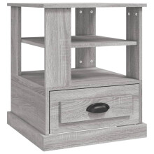 (grey sonoma) vidaXL Side Table End Table Sofa Couch Accent Coffee Table Engineered Wood