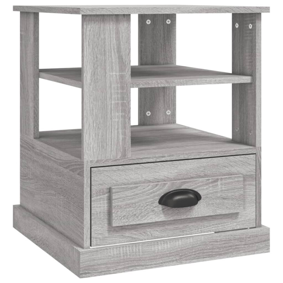 Vidaxl (Grey Sonoma) Side Table End Table Sofa Couch Accent Coffee Table Engineered Wood