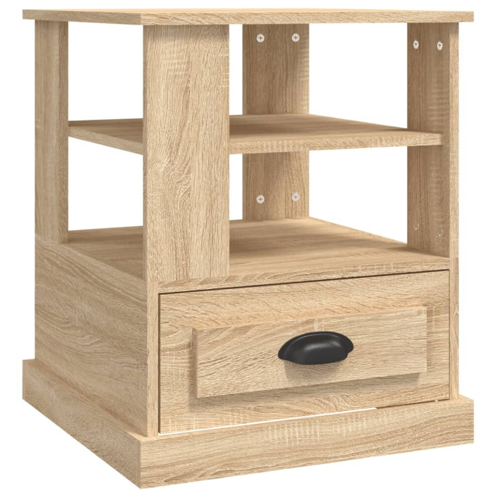 Vidaxl (Sonoma Oak) Side Table End Table Sofa Couch Accent Coffee Table Engineered Wood