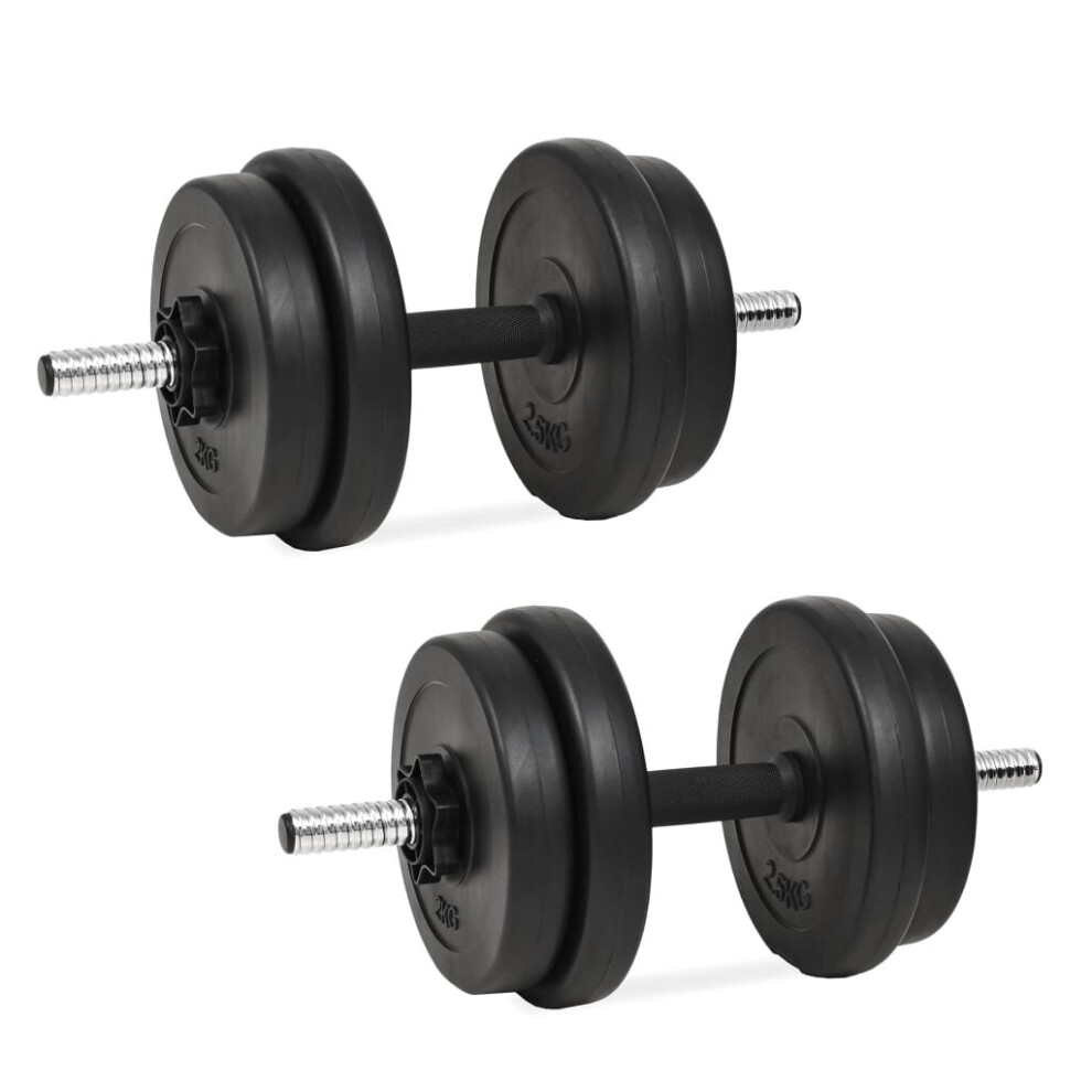 Vidaxl Dumbbell With Plates 40 Kg Dumbbell Set Weight Plate Free Weight Set