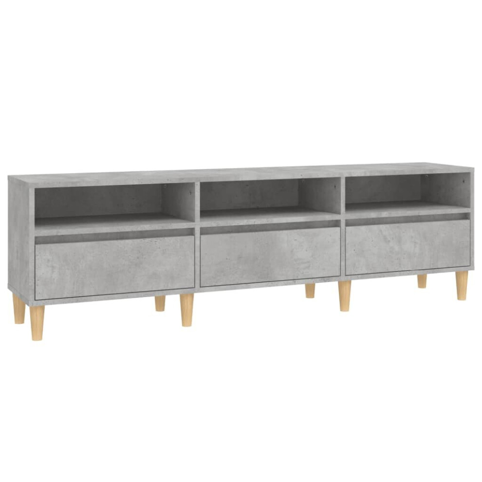 Vidaxl (Concrete Grey, 150 X 30 X 44.5 Cm) Tv Cabinet Tv Unit Storage Cabinet Media Unit Cupboard Engineered Wood