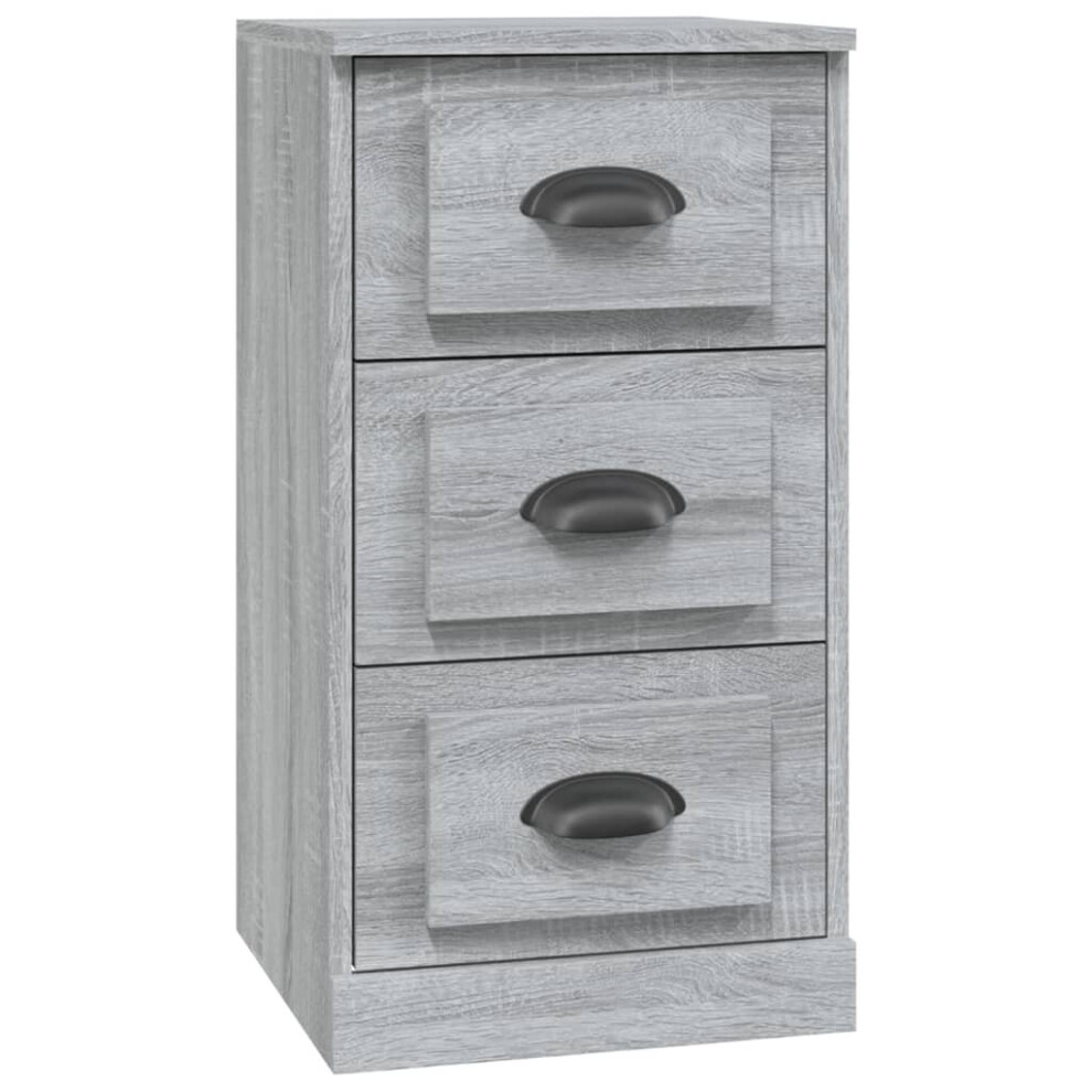 (grey sonoma) vidaXL Sideboard Cabinet Cupboard Highboard Home Organiser Engineered Wood