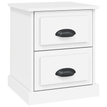 (white, 1 pcs) vidaXL Bedside Cabinet Side Table Nightstand Side Cabinet Engineered Wood