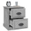 VidaXL (concrete grey, 2 pcs) vidaXL Bedside Cabinet Side Table Nightstand Side Cabinet Engineered Wood 6
