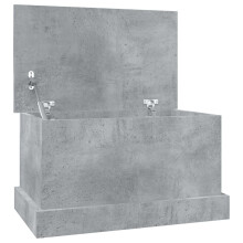 (concrete grey, 50 x 30 x 28 cm) vidaXL Storage Box Garden Tool Chest Outdoor Storage Bin Box Engineered Wood