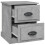VidaXL (concrete grey, 2 pcs) vidaXL Bedside Cabinet Side Table Nightstand Side Cabinet Engineered Wood 7