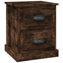 (smoked oak, 1 pcs) vidaXL Bedside Cabinet Side Table Nightstand Side Cabinet Engineered Wood