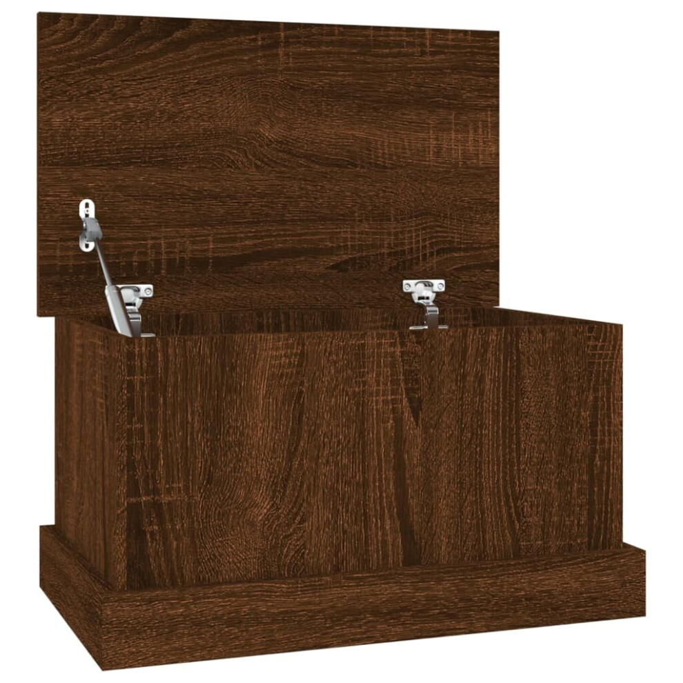 Vidaxl Brown ( Oak, 50 X 30 X 28 Cm) Storage Box Garden Tool Chest Outdoor Storage Bin Box Engineered Wood