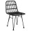 VidaXL vidaXL 3-tlg. Garten-Essgruppe Schwarz Poly Rattan 5