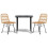 VidaXL vidaXL 3-tlg. Garten-Essgruppe Poly Rattan 1