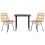 VidaXL vidaXL 3-tlg. Garten-Essgruppe Poly Rattan 3