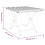 VidaXL vidaXL Folding Table Grey 45x35x32 cm Poly Rattan Dining Garden Side Table 4