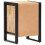 VidaXL vidaXL Solid Mango Wood Bedside Cabinet Nightstand Telephone Table Bedroom 5