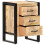 VidaXL vidaXL Solid Mango Wood Bedside Cabinet Nightstand Telephone Table Bedroom 2