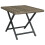 VidaXL vidaXL Folding Table Grey 45x35x32 cm Poly Rattan Dining Garden Side Table 1