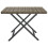 VidaXL vidaXL Folding Table Grey 45x35x32 cm Poly Rattan Dining Garden Side Table 3