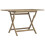 VidaXL vidaXL Folding Garden Table Outdoor Folding Table Patio Grey Solid Wood Teak 1