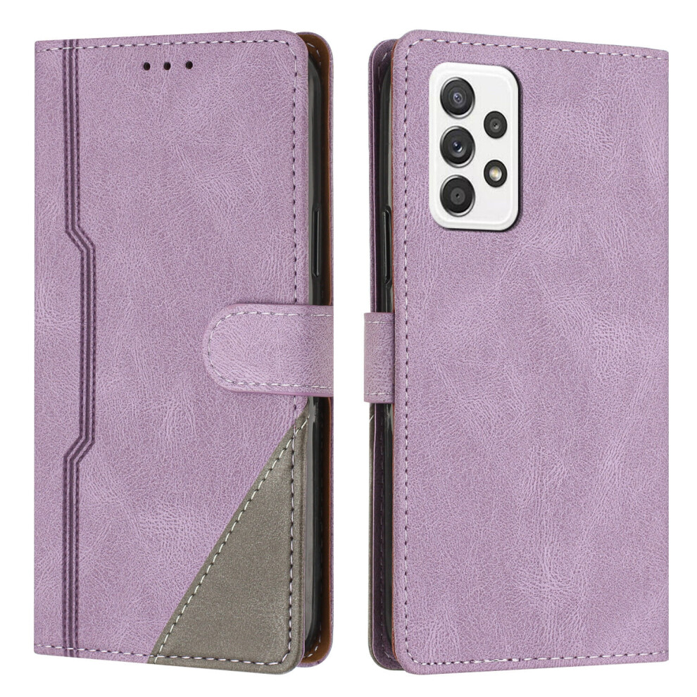 (Purple) Case for Samsung Galaxy A23 4G/5G Leather Flip Case with Card Holders Magnetic Closure Compatible with Samsung Galaxy A23 4G/5G Cover