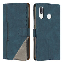 (Blue) Case for Samsung Galaxy A20E Leather Flip Case with Card Holders Magnetic Closure Compatible with Samsung Galaxy A20E Cover