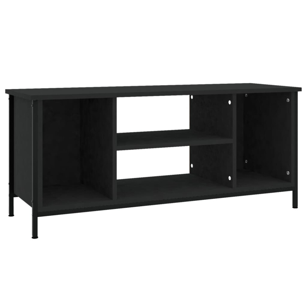 (black) vidaXL TV Cabinet TV Stand TV Unit Media Cabinet Sideboard Engineered Wood