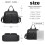 (Black) Durable And Functional Changing Tote bag 3