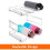 Stackable Water Bottle Organizer for Cabinets, Freezers, Pantries - Plastic Bottle Rack Wine Rack 2 Pack 3