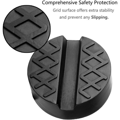 Universal Slotted Rubber Jack Pads Frame 65mm / 2.56" Diameter 1