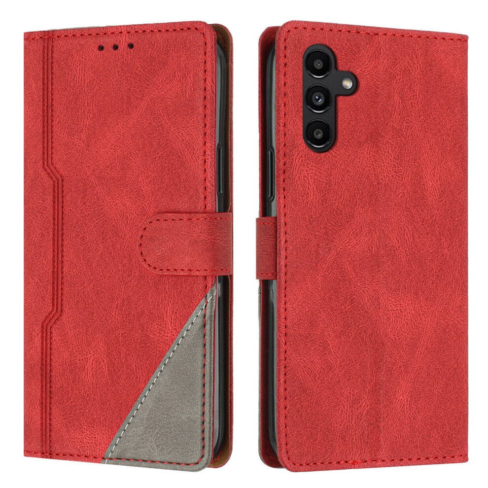 Gangxun (Red) Case For Samsung Galaxy A34 5G Leather Flip Case With Card Holders Magnetic Closure Compatible With Samsung Galaxy A34 5G Cover Red
