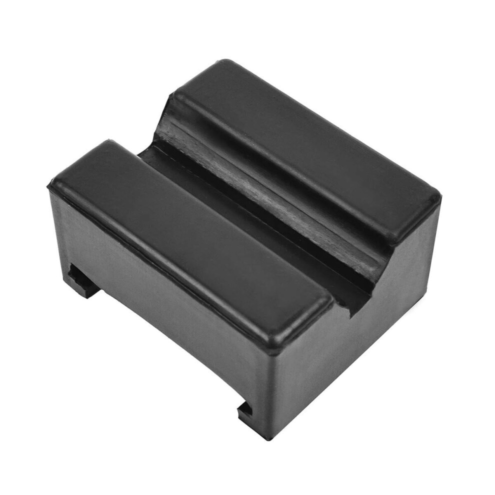 1Pc Square Jack Stand Pad For Toe Rubber Slotted Frame Rail Protector 9068322254304