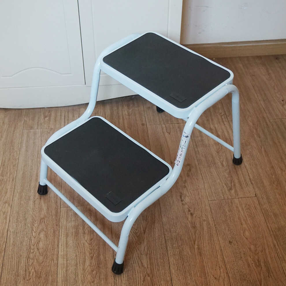 Double Step Caravan Stool Steel Non Slip Ladder Van Motorhome Camper