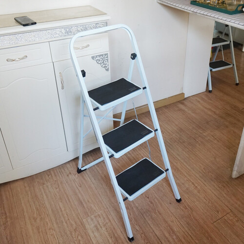 Gr8 Home (3 steps) Portable Compact Folding Metal Step Ladder 2