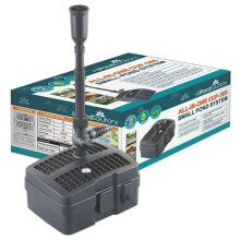 AllPondSolutions CUP-305 - 2000L/H All in One Pond Pump Filter with Fountain and 5w UV Steriliser