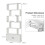 Costway 5-tier Bookcase Industrial S-Shaped Bookshelf Display Rack w/ Cabinet 5