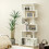 Costway 5-tier Bookcase Industrial S-Shaped Bookshelf Display Rack w/ Cabinet 2