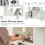 Costway 5-tier Bookcase Industrial S-Shaped Bookshelf Display Rack w/ Cabinet 8
